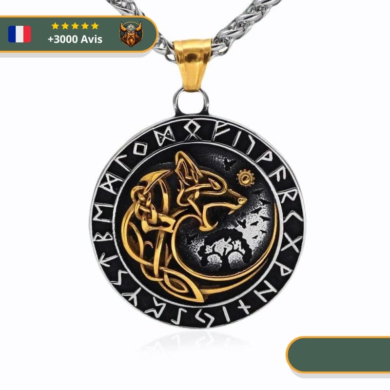 Collier Olaf Loup Viking |Argent