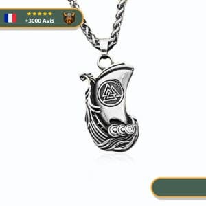 Collier Vaknut Drakkar | Argent