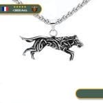 Collier Viking Loup Norgégien | Argent