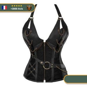 Corset Viking Guerrière noir