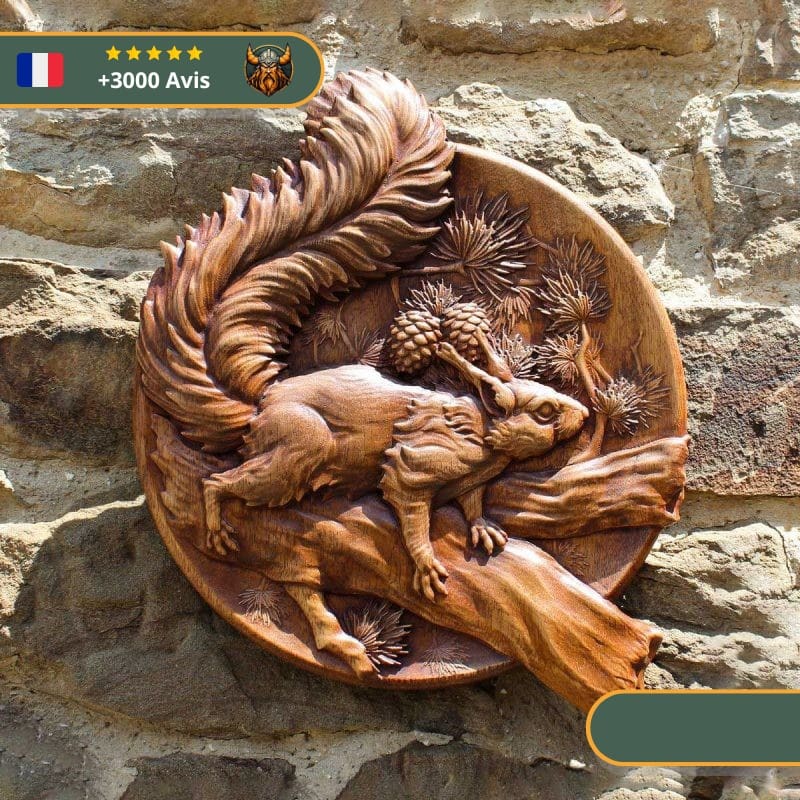 Art Mural Viking Écureuil Nordique – Image 2
