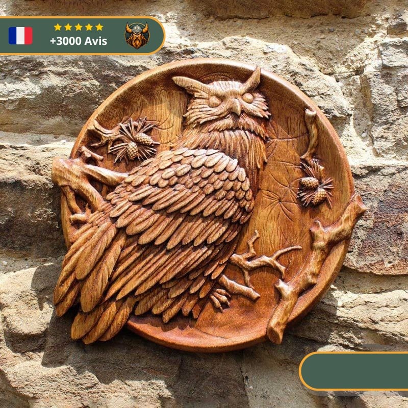 Art Mural Viking Hibou Grand Duc – Image 2