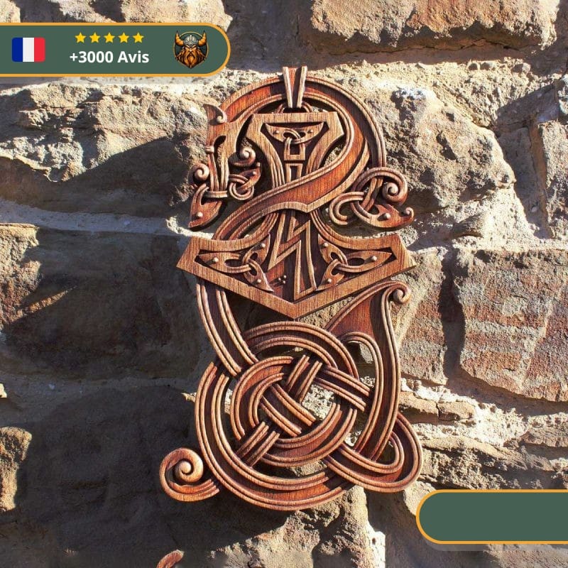 Art Mural Viking Marteau de Thor Nordique – Image 3