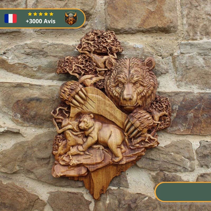 Art Mural Viking Ours de la Forêt – Image 3