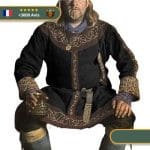 Déguisement viking jarl noir