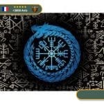 Drapeau Dragon Du Wessex | Noir et Bleu Viking-Legends.com