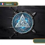 Drapeau Triangle Nordique | Noir et Bleu Viking-Legends.com