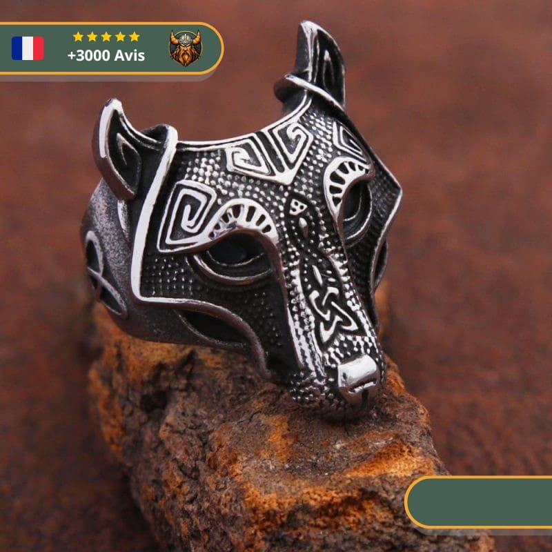 Bague Viking Loup Fenrir – Image 3