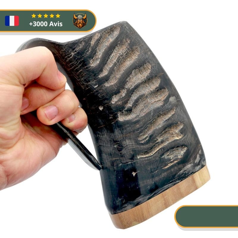 Chope De Bière En Corne Noire – Image 3