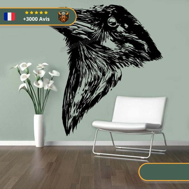 Stickers Corbeau | Noir et Blanc – Image 4