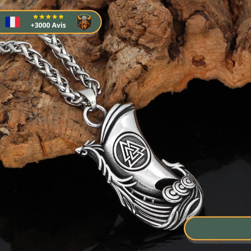 Collier Vaknut Drakkar | Argent – Image 4