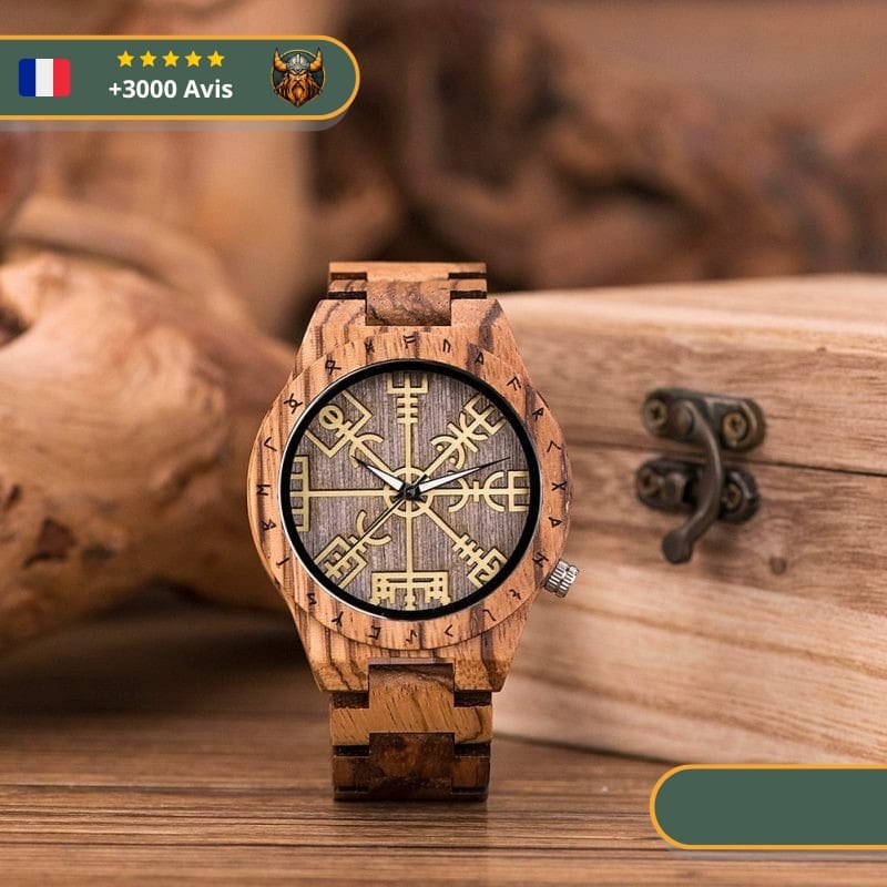 Montre viking Bois | Marron Clair – Image 3
