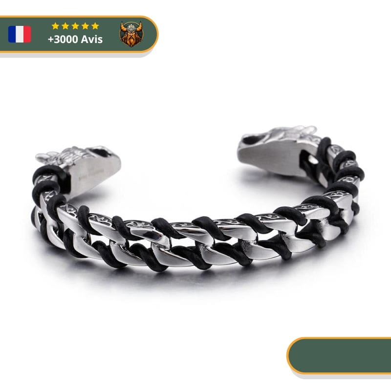 Bracelet Viking Loup Fenrir – Image 3