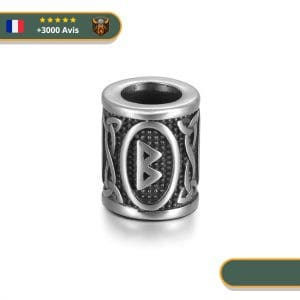 Perle En Acier <br>Rune Berkana</br> Viking Shop