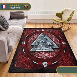 Tapis Viking Valknut de Sang