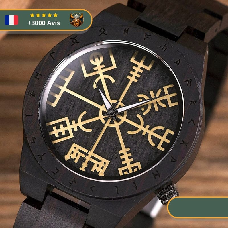 Montre viking Bois | Marron Foncé – Image 5