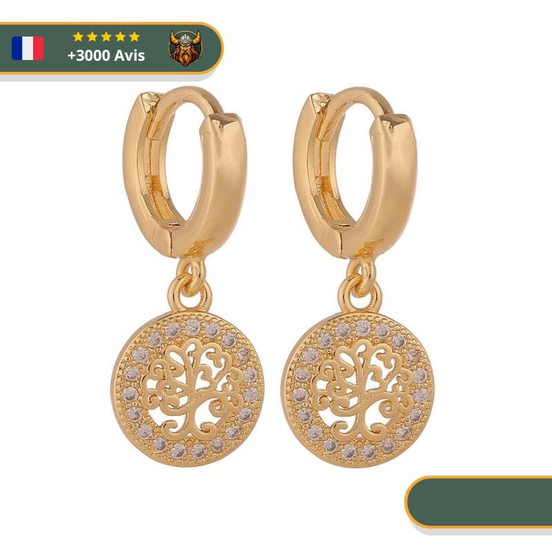 Boucles d'Oreilles Arbre De Vie
