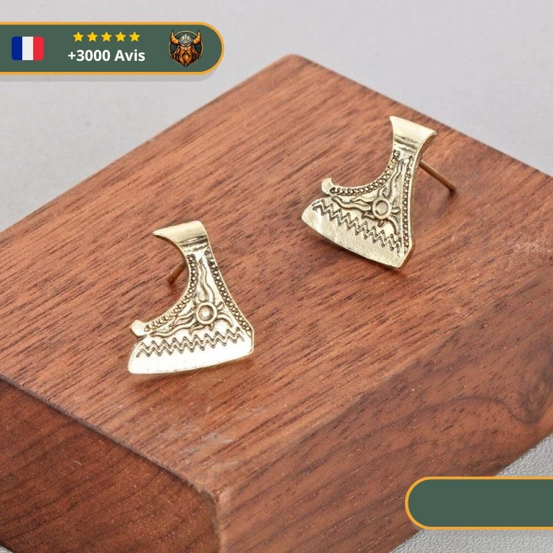 Boucles D'oreilles Esprit Viking | Or – Image 2