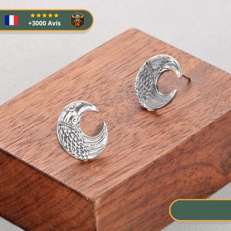 Boucles D'oreilles Lune De Sang | Argent – Image 4