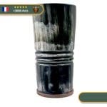 Tasse Viking En Corne De Bœuf Avec Gravures