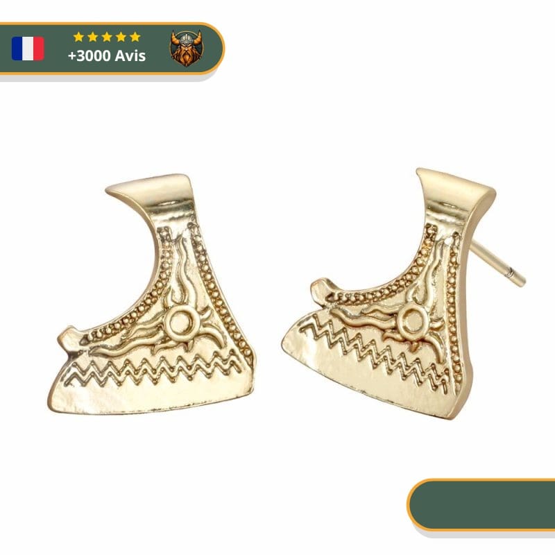 Boucles D'oreilles Esprit Viking | Or – Image 3