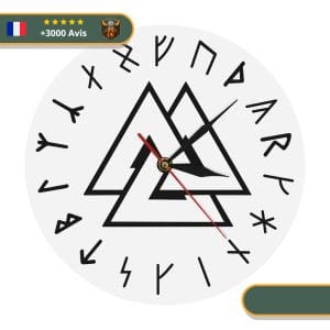 Horloge Viking Valknut modèle sans cadre