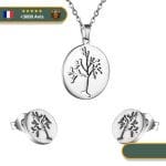 Collier & Boucles D'oreilles Viking Arbre De Vie