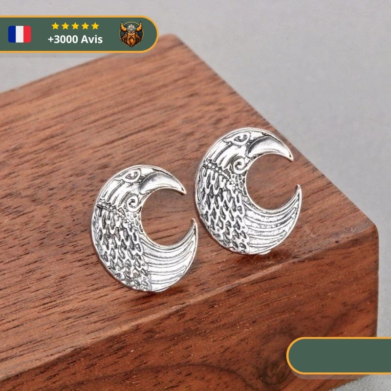 Boucles D'oreilles Lune De Sang | Argent – Image 3