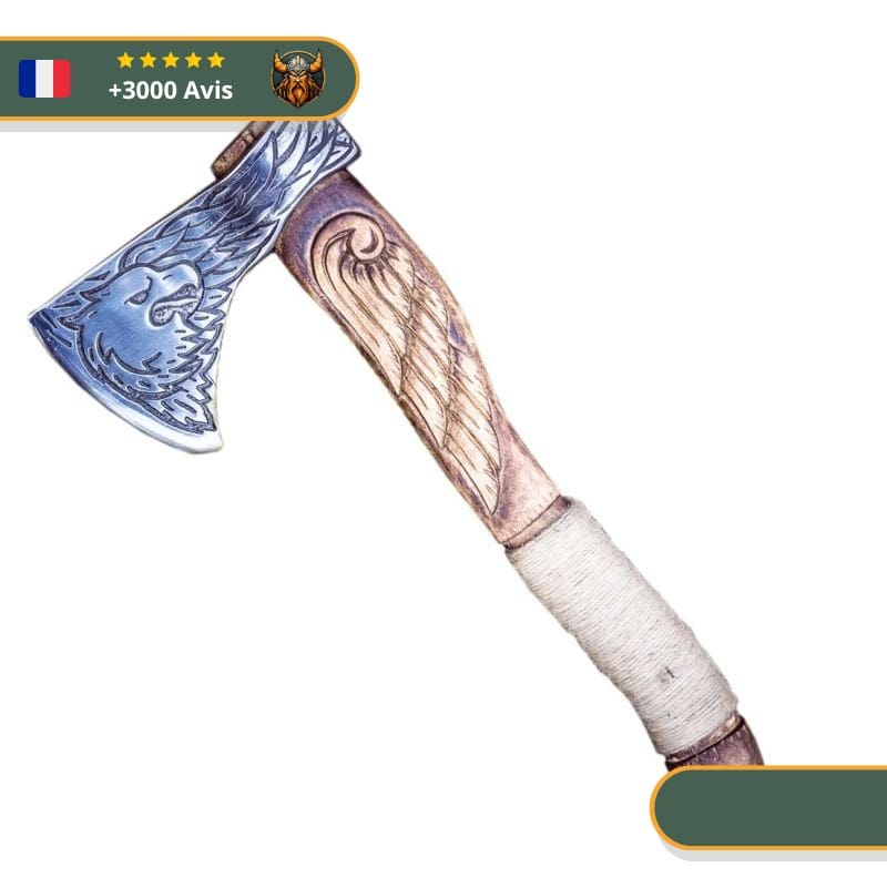 Hache Viking Aigle Gravé