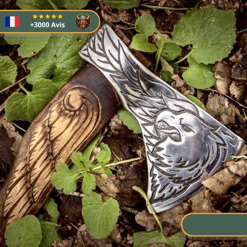 Hache Viking Aigle Gravé – Image 2