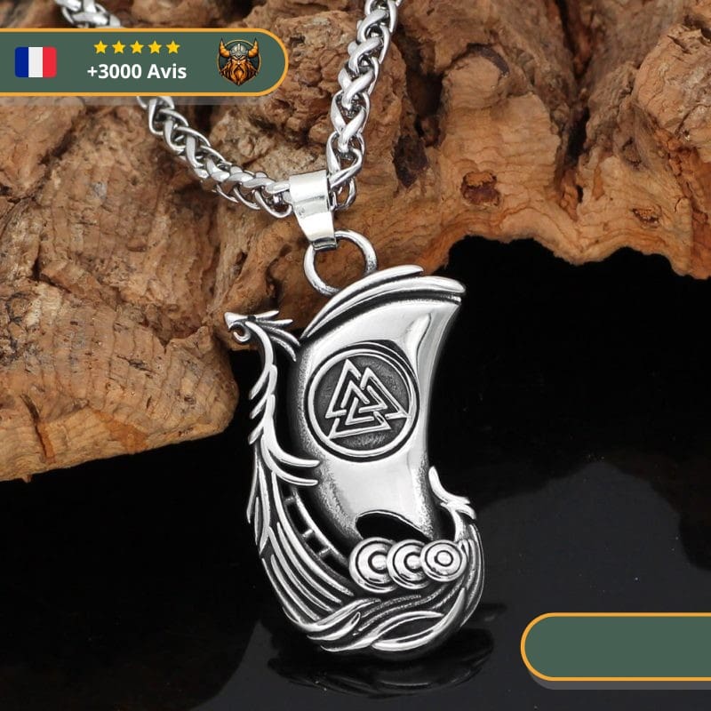 Collier Vaknut Drakkar | Argent – Image 3