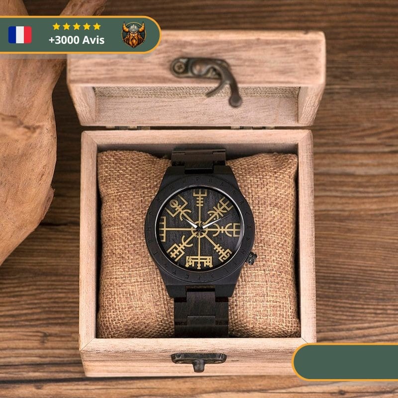 Montre viking Bois | Marron Foncé – Image 3