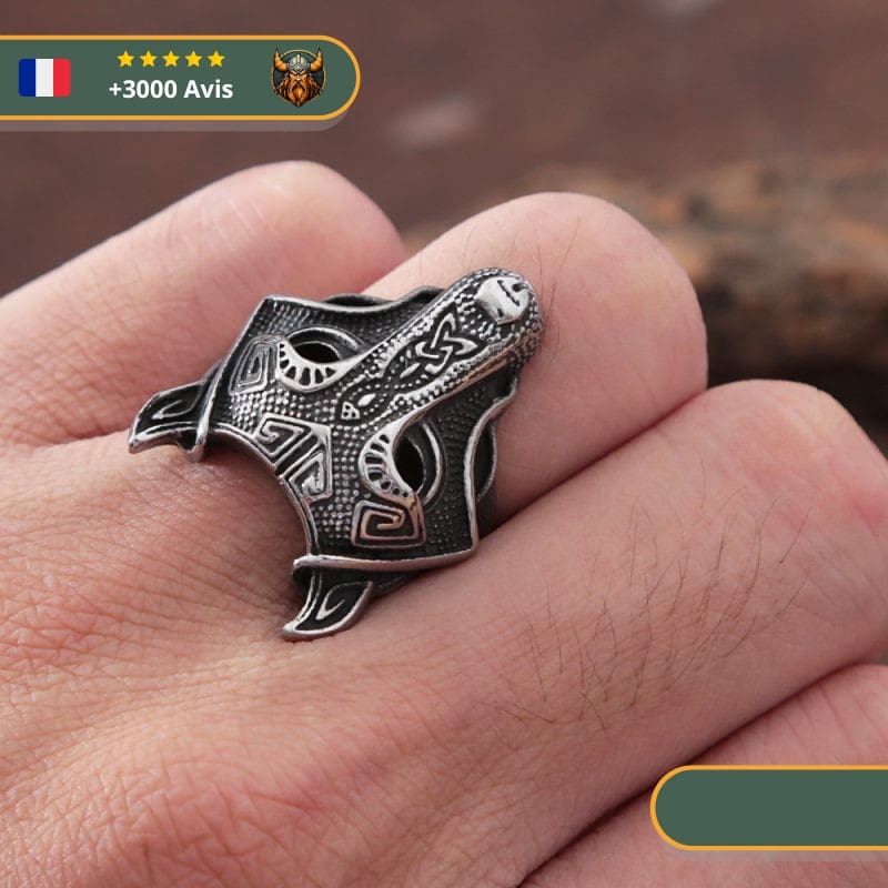 Bague Viking Loup Fenrir – Image 4