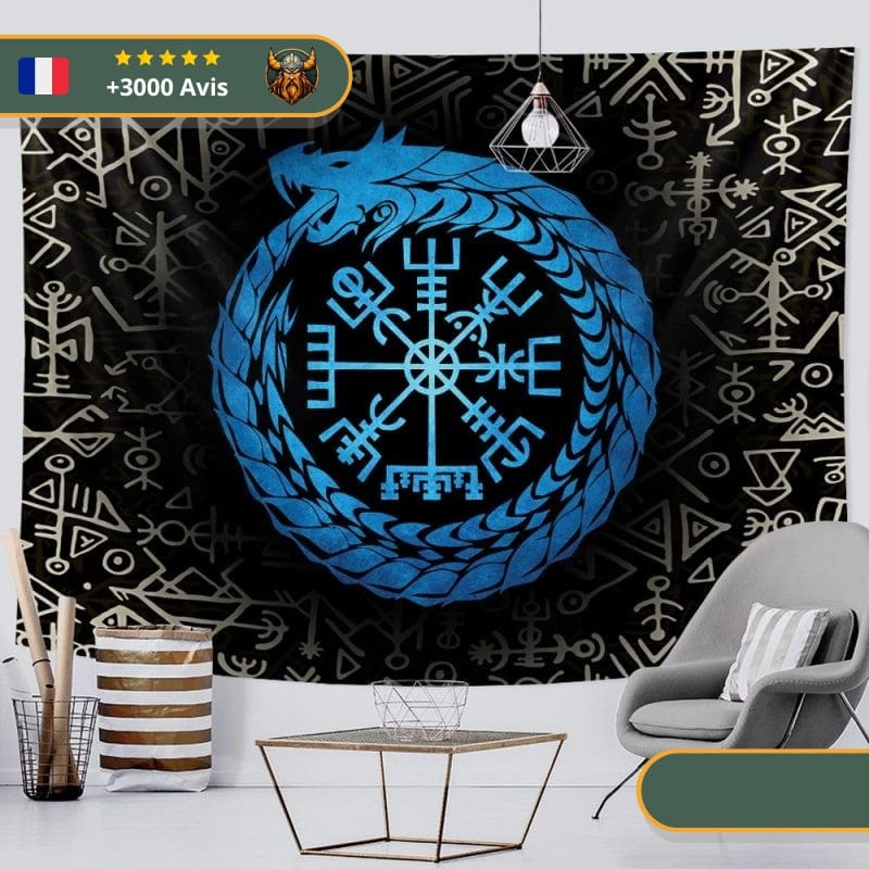 Drapeau Dragon Du Wessex | Noir et Bleu – Image 3