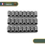 Perle Viking <br> 24 Runes En Acier</br> Viking Shop