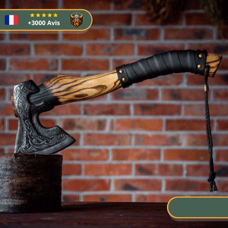 Hache Viking Acier Noir – Image 2