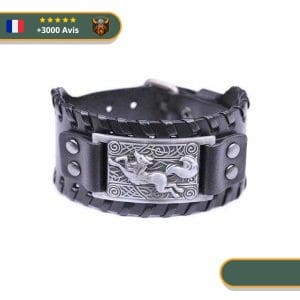 Manchette Viking Renard argent