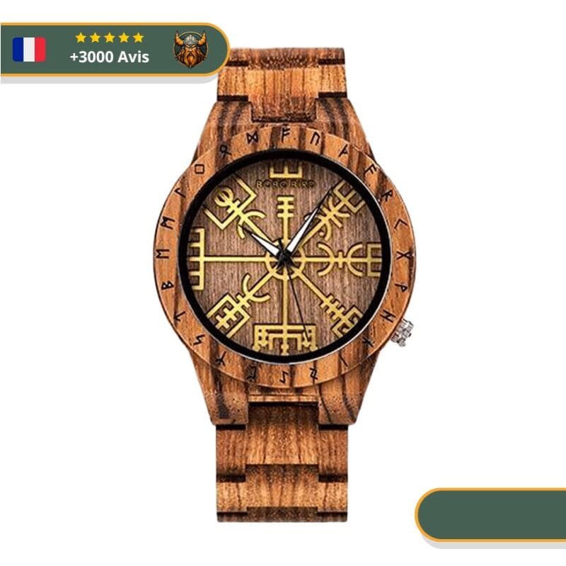 Montre viking Bois | Marron Clair