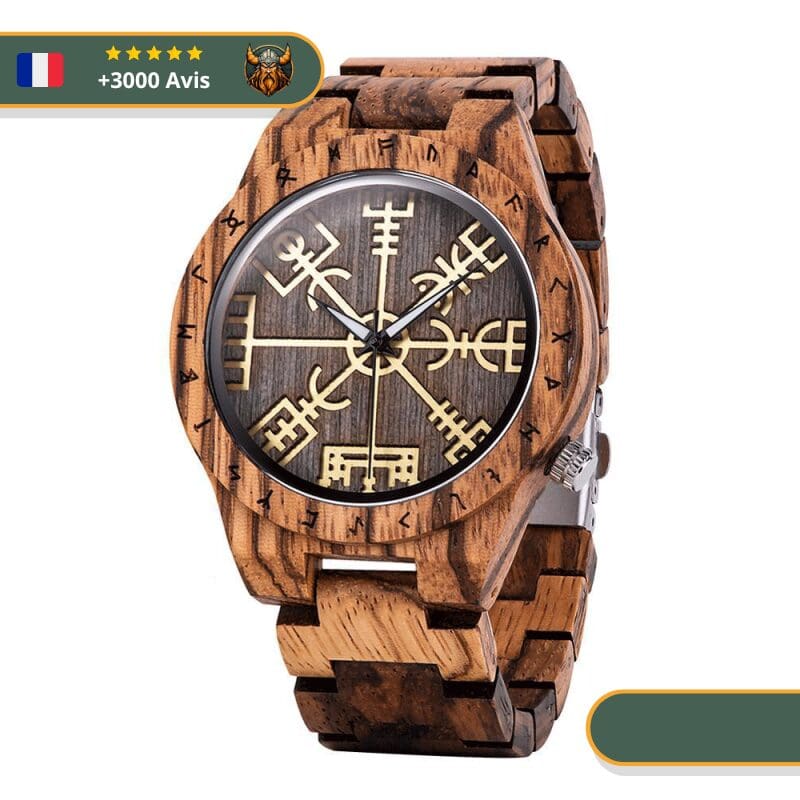 Montre Scandinave Esprit Bois | Marron Clair