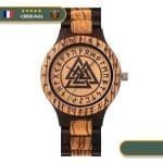 Montre Bois Valknut | Marron