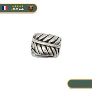 Perle de Tresse Viking  Plume d'Hugin (x10)