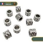 Perles de Tresse Viking  Fleur du Nord (x10)