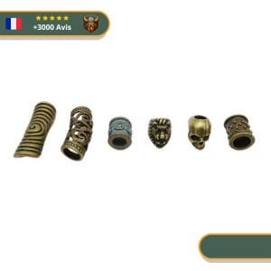 Perles de Tresse Viking <br> Les 6 éléments (x6)
