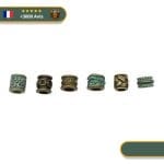 Perles de Tresse Viking <br> Protectrices (x6)