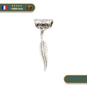 Perles de Tresse Viking <br> Plume (x5)