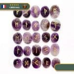 Pierre Viking Runique en Améthyste (x25)