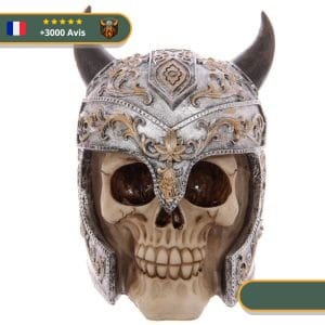 Statue Viking Crâne de Guerrier