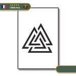 Photo Tableau Viking Valknut Minimaliste