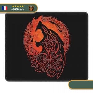 Photo Tapis de Souris Viking Loup Fenrir 1