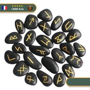 Pierre Viking Runique en bois (x25)
